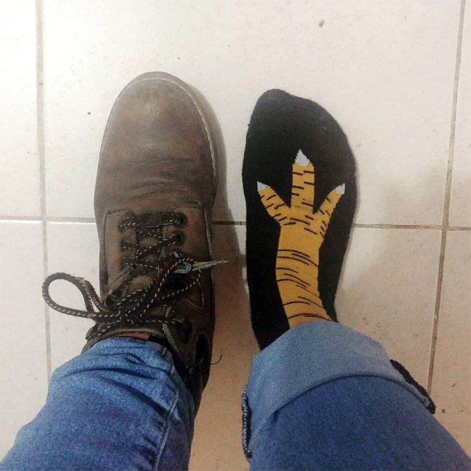 These Socks Make It Look Like You Have Actual Chicken Legs