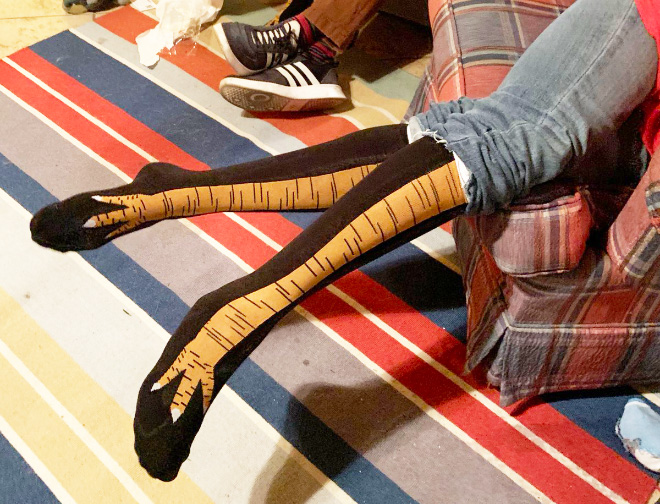 These Socks Make It Look Like You Have Actual Chicken Legs