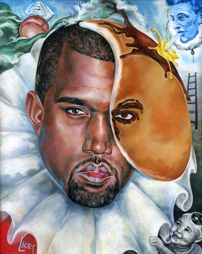 This Artist Makes a Living by Painting Celebrities With Pancakes On Their Heads