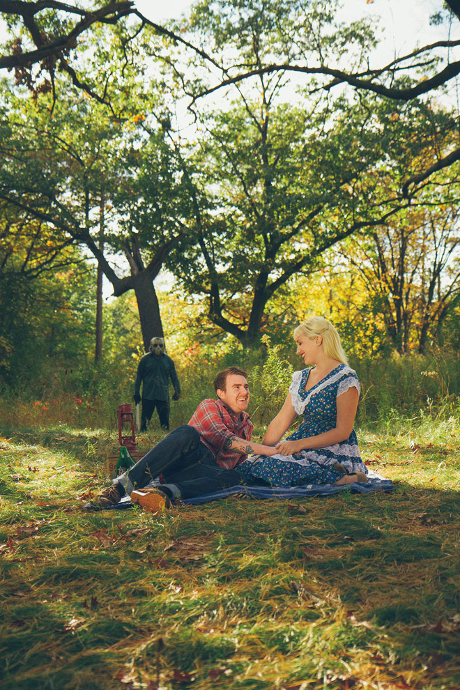 This Couple Has The Most Unusual Horrifying Engagement Photoshoot Ever