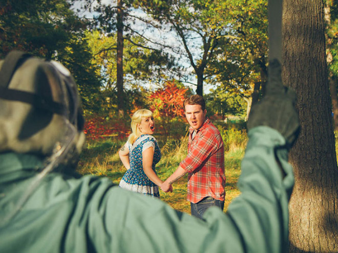 This Couple Has The Most Unusual Horrifying Engagement Photoshoot Ever