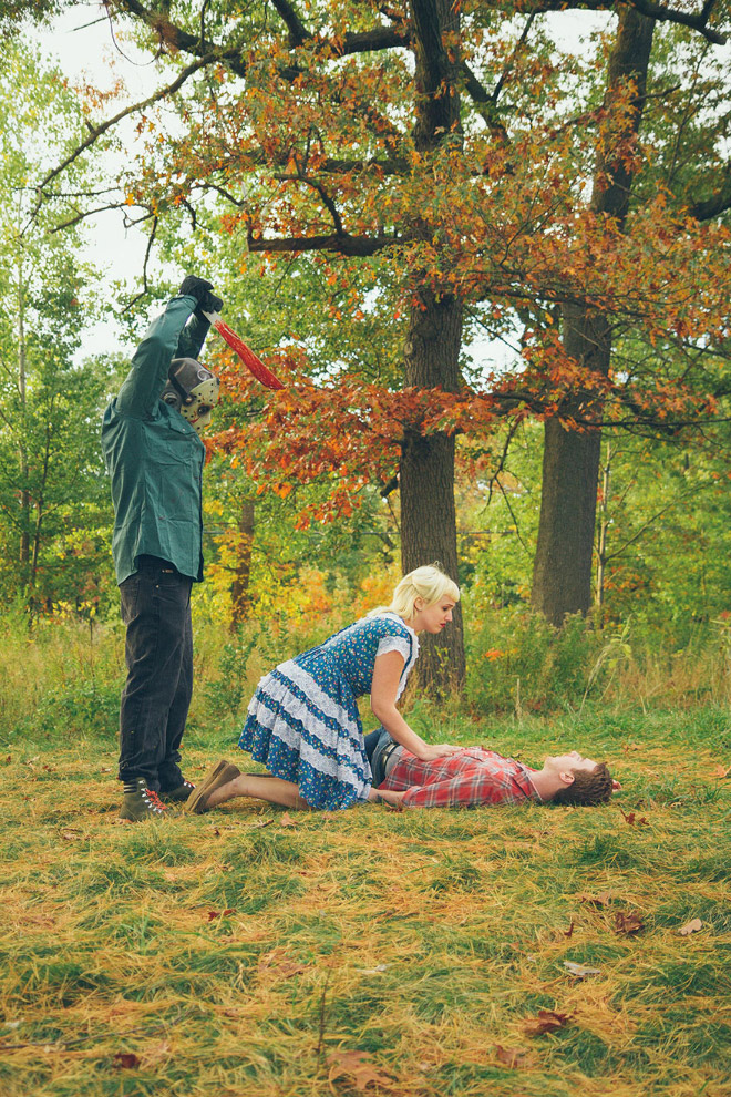 This Couple Has The Most Unusual Horrifying Engagement Photoshoot Ever