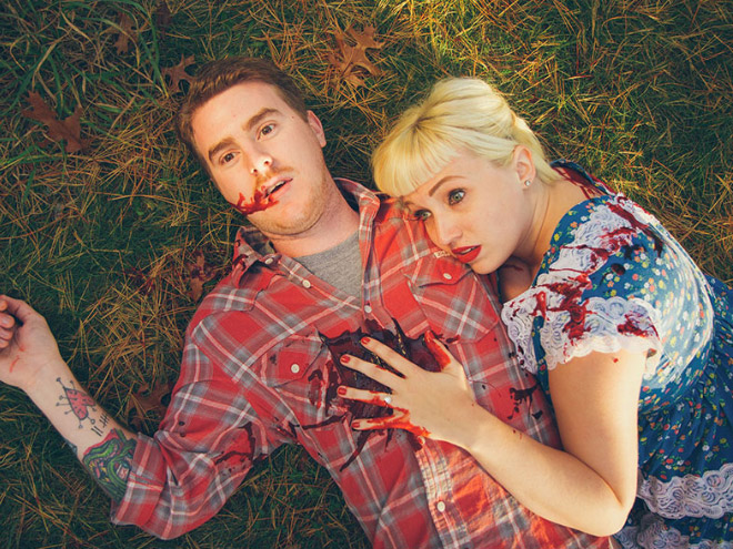 This Couple Has The Most Unusual Horrifying Engagement Photoshoot Ever