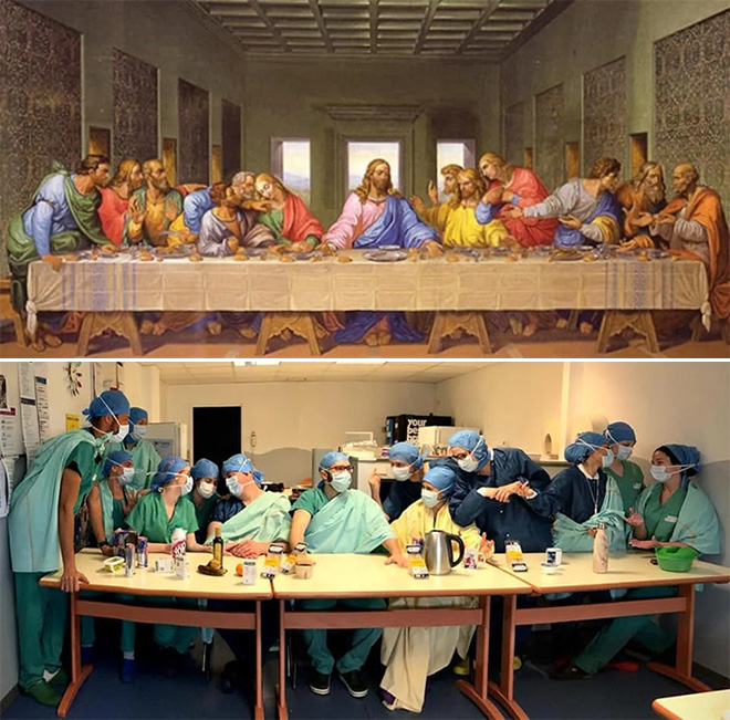 This Russian Facebook Group Is Recreating Famous Paintings While Isolating, And They’re Brilliant