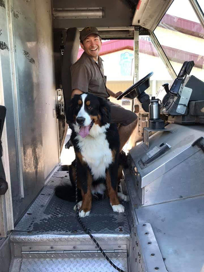 Turns Out, UPS Drivers Have a Facebook Group About Dogs They Meet On Their Routes