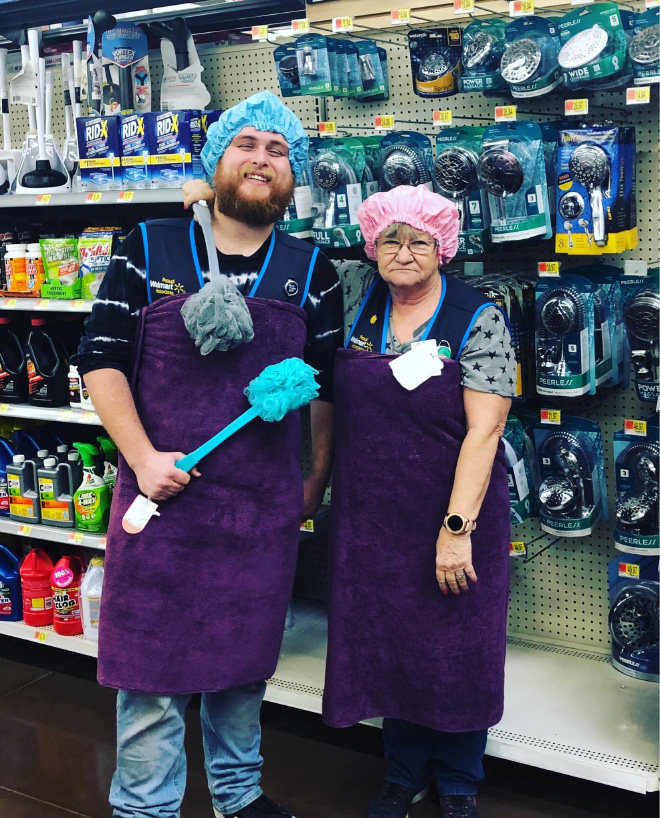 Walmart Keeps Posting Pictures of This Employee Posing With Stuff, She Goes Viral