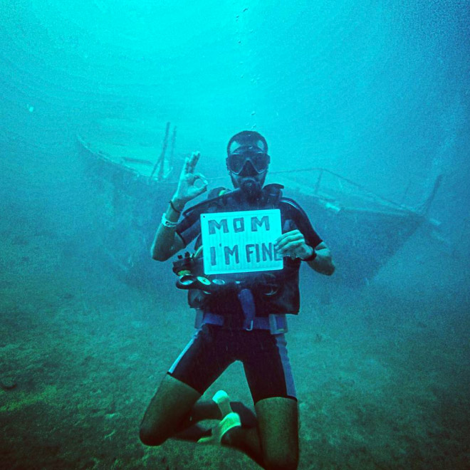 World Traveler Finds Unique Way To Let Mom Know He’s Fine