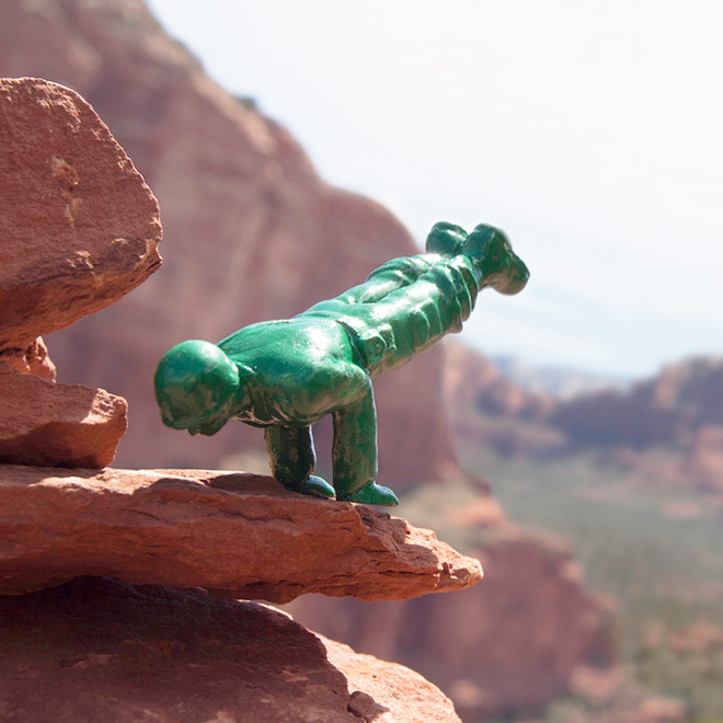 “Yoga Joes” Green Army Men Toys Encourage People To Find Inner Peace