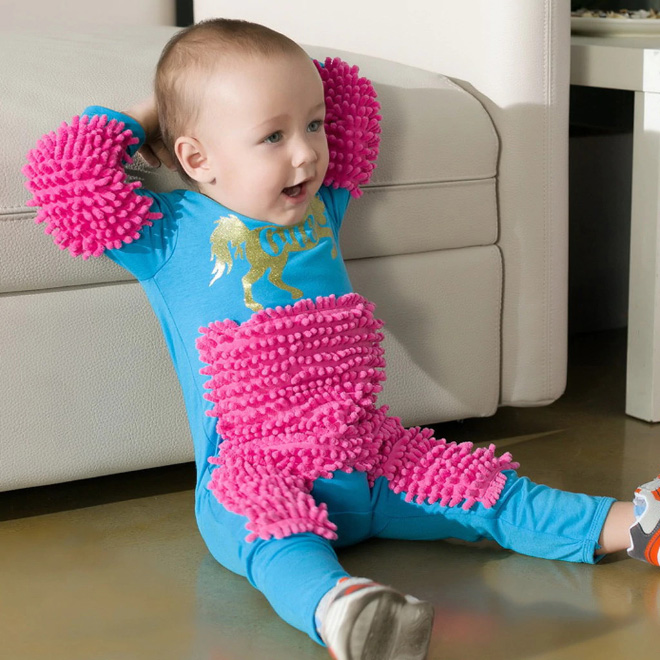 You Can Now Get a Baby Mop Onesie So Your Baby Can Clean Floors