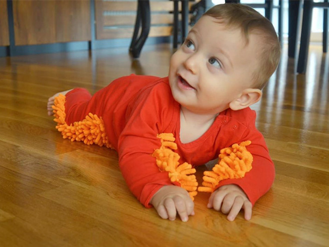 You Can Now Get a Baby Mop Onesie So Your Baby Can Clean Floors