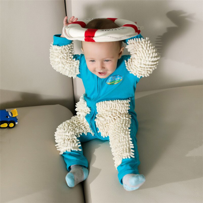 You Can Now Get a Baby Mop Onesie So Your Baby Can Clean Floors