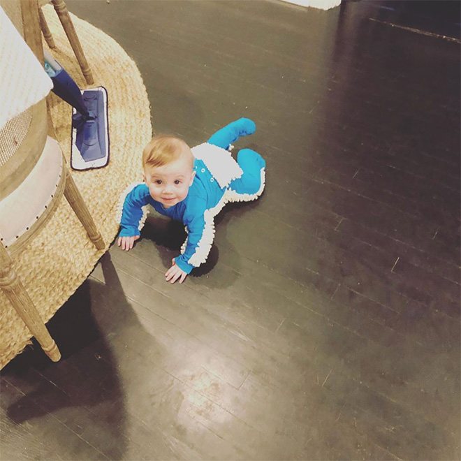 You Can Now Get a Baby Mop Onesie So Your Baby Can Clean Floors